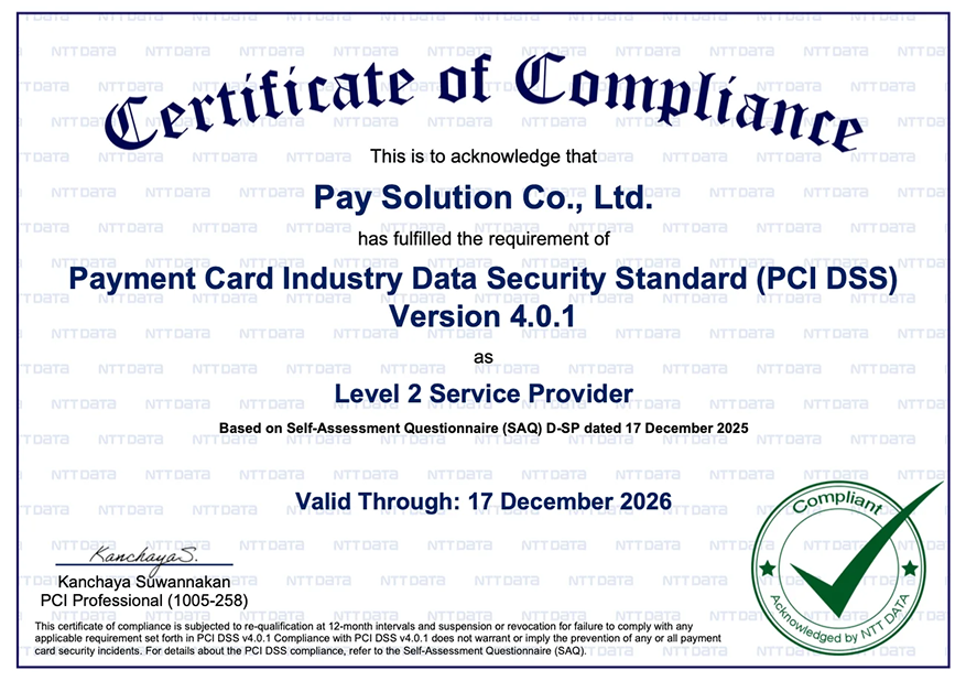 Payso PCI DSS certification
